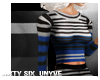 T by S, Striped Knit Top