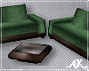 *Couch Set green velvet