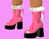 Christmas boots Pink