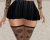Black Stockings & Skirt