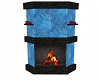 Fireplace Blue+Black