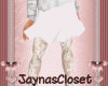 *J* White skirt & tights
