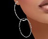 ~CR~Diam Hoops Earrings