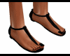 Black Fashion Sandals