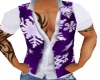 purple snowflake vest