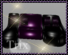 Latex Couch Black&purple