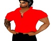 red cazual shirt