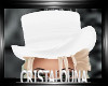 Elegant white top hat