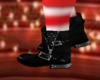 KIDS BLACK LEATHER BOOTS
