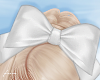f. white cheer bow