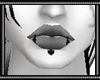 black pvc lip piercing