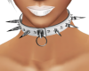 White Spiked Collar