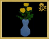 Yellow Rose Trio Vase