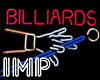 {IMP}Neon Billiards Sign