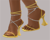 ♋ Pretty Gold Heels
