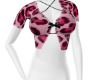 y2k pink cheetah top