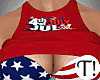 T! 4th July Red Top