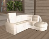 White Satin Sofa