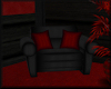 Black Red Chair