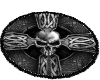 Gothic Cross Skull Rug