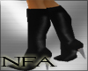 [NFA]black boots pvc