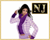 NJ] Plaid Lilac jacket