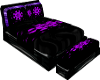 (AL)PurpleNBlack Bed