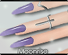 m| Nails+Rings [lilac]