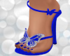 Navy Butterfly Heels