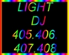 LIGHT DJ BLEU VERT ROSE