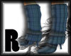 Ri: Knit blue boots
