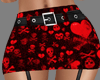 Red Skulls Skirt RL