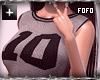 Gray Y2K Sporty Baddie Jersey Fur Collection