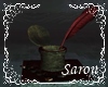 Antique Inkwell saronita