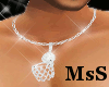 B-ball platinum necklace