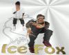 Ice Fox floor sign