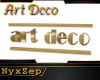 ! ART DECO 3D WALL SIGN