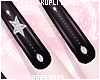 Y2k Black Nails + Rings