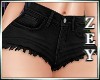 ZY: Honey Black Shorts
