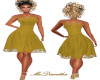 Sleeveless Gold Dress