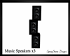 Music Speakers x3