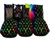 rainbow LV pillow couch