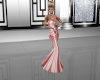 Pink Satin Fishtail Gown