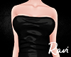 R. Leather Black Dress