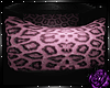 Pink leopard hug beanbag