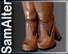 BROWN BOOTS TALL RLL