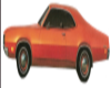 retro orange car