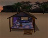 night Beach Hut