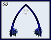 Blue Wedding Dove Arch