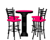 Bright pink stools